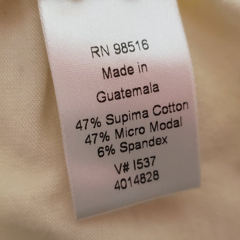 Coldwater Creek XS Turtleneck Top Cream Ruched Minimalist Casual Preppy Academia - Picture 6 of 7